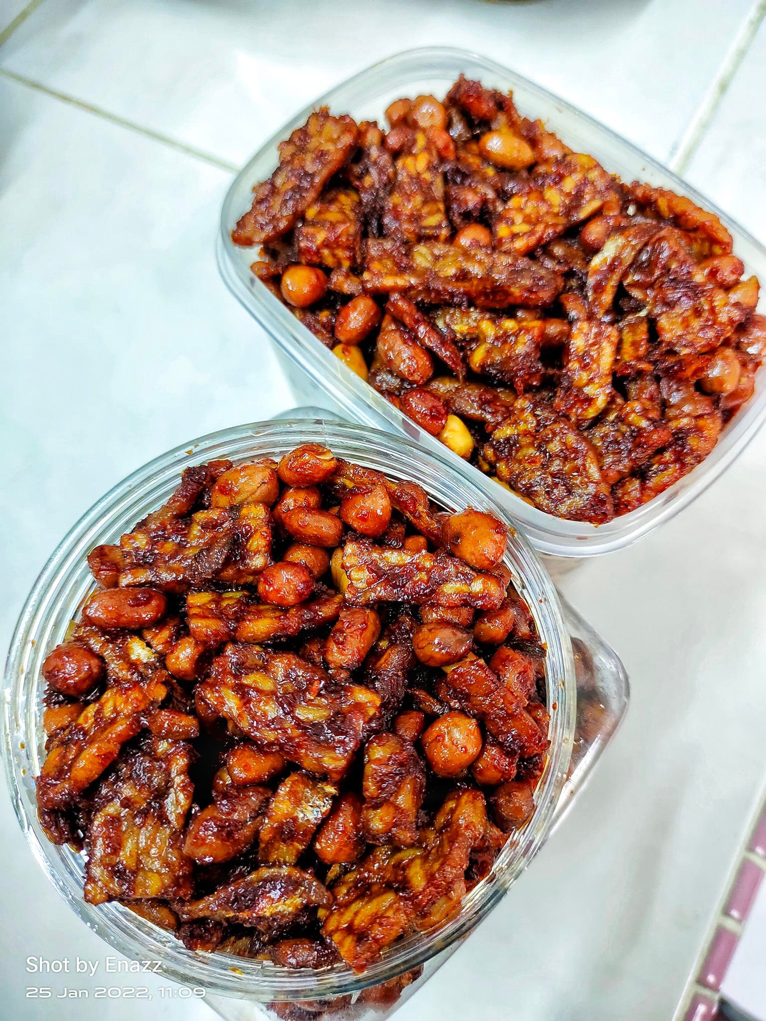 SAMBAL TEMPE IKAN BILIS KACANG