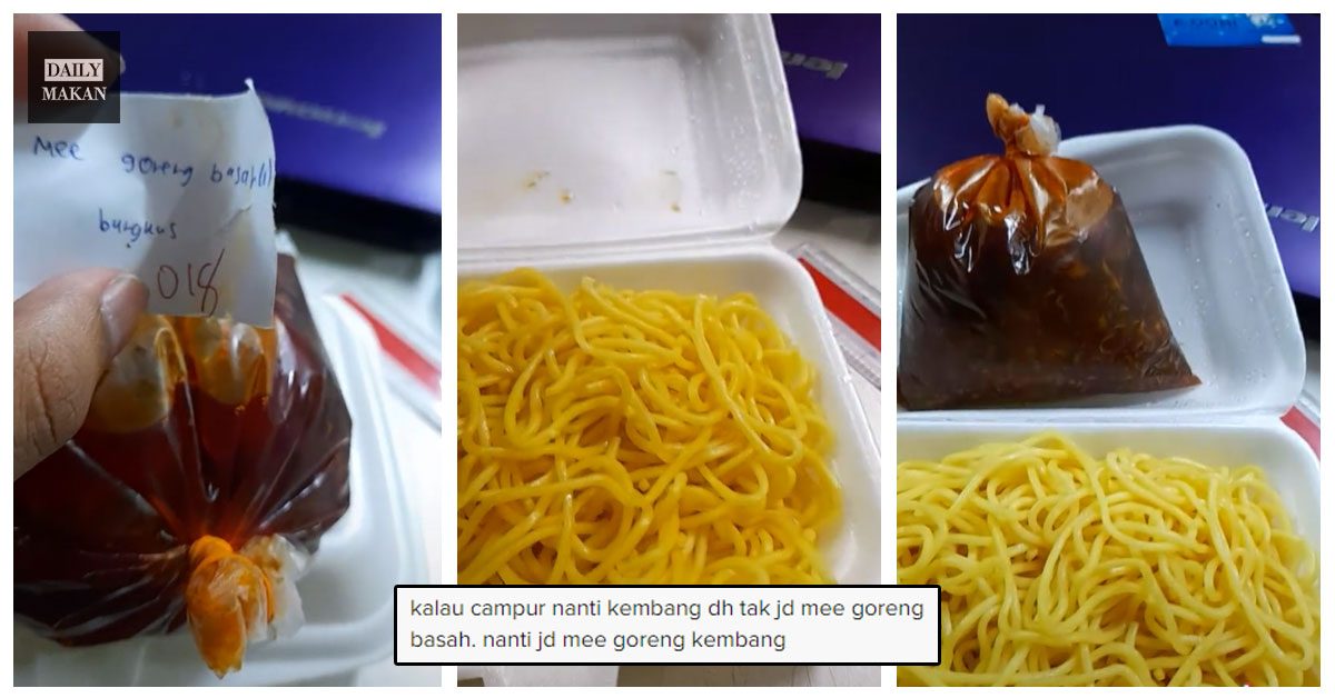 lelaki pesan mi goreng basah