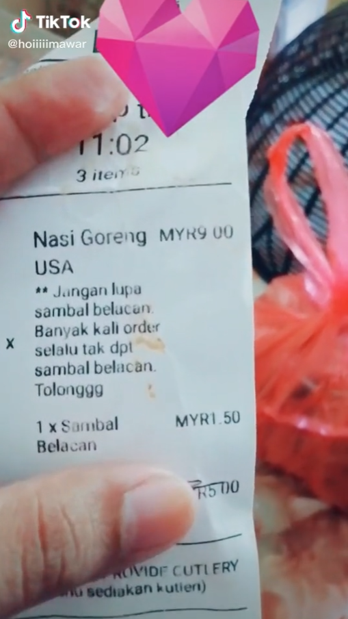 TAK DAPAT SAMBAL BELACAN