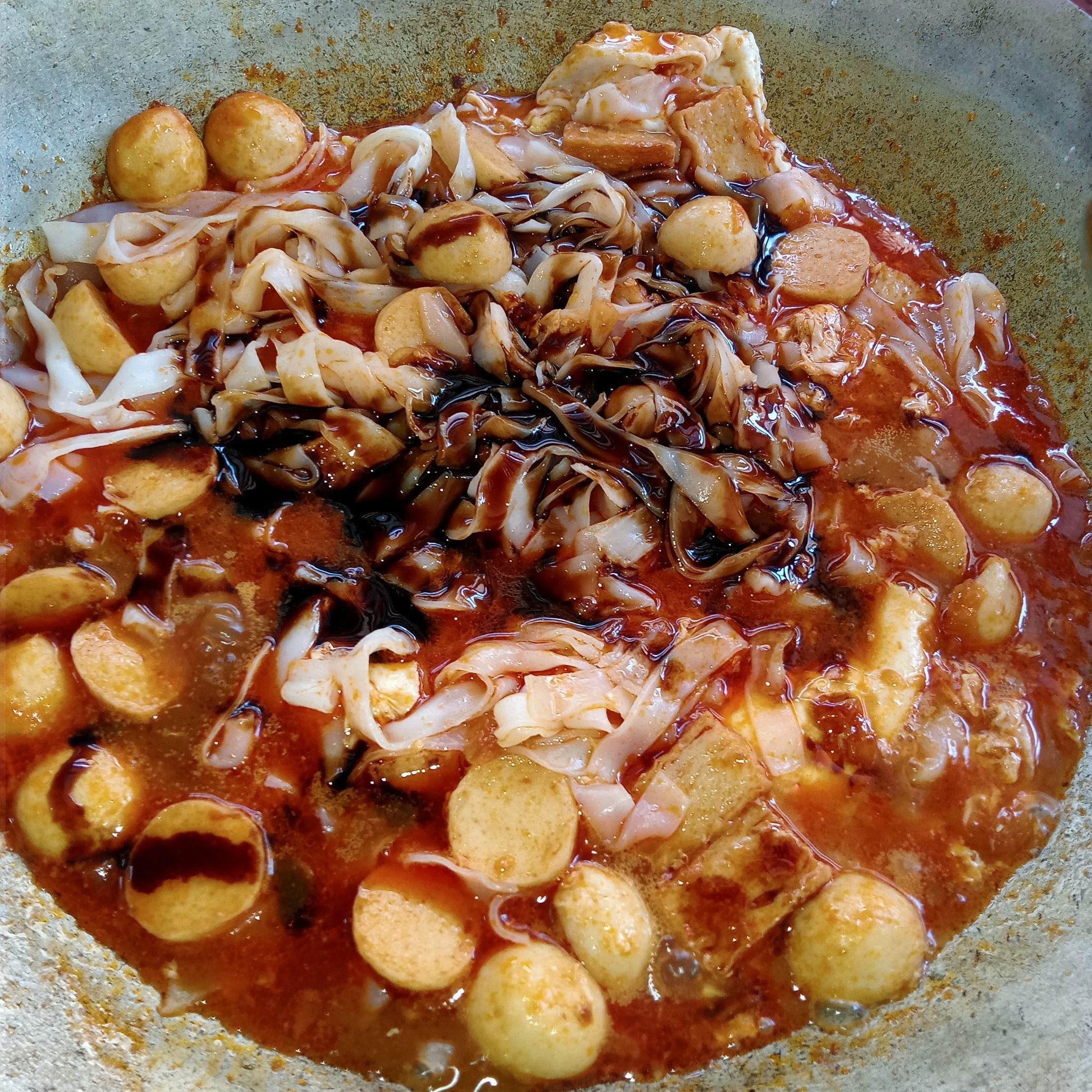 kuey teow goreng basah