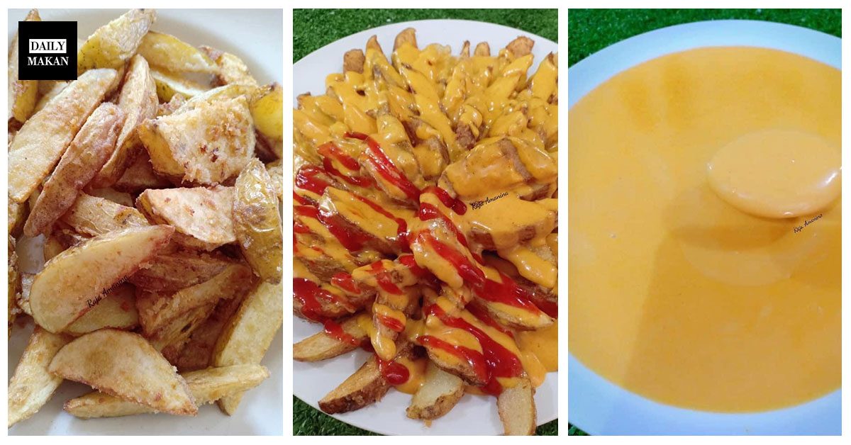 Potato Wedges & Sos Keju