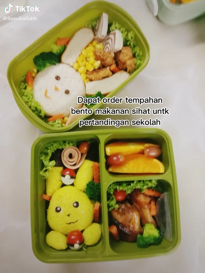 pertandingan hias bento