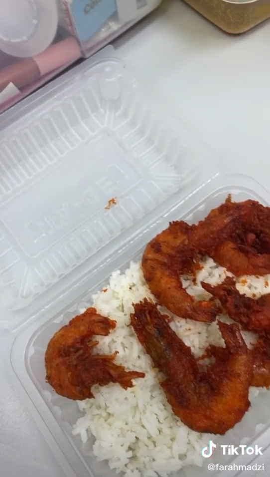 NASI LAUK UDANG GORENG SAHAJA