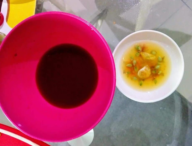 budu air asam meleleh