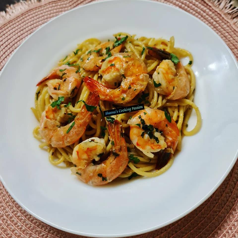 PRAWN SCAMPI PASTA