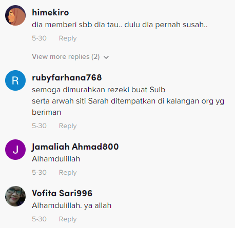 shuib beri sedekah