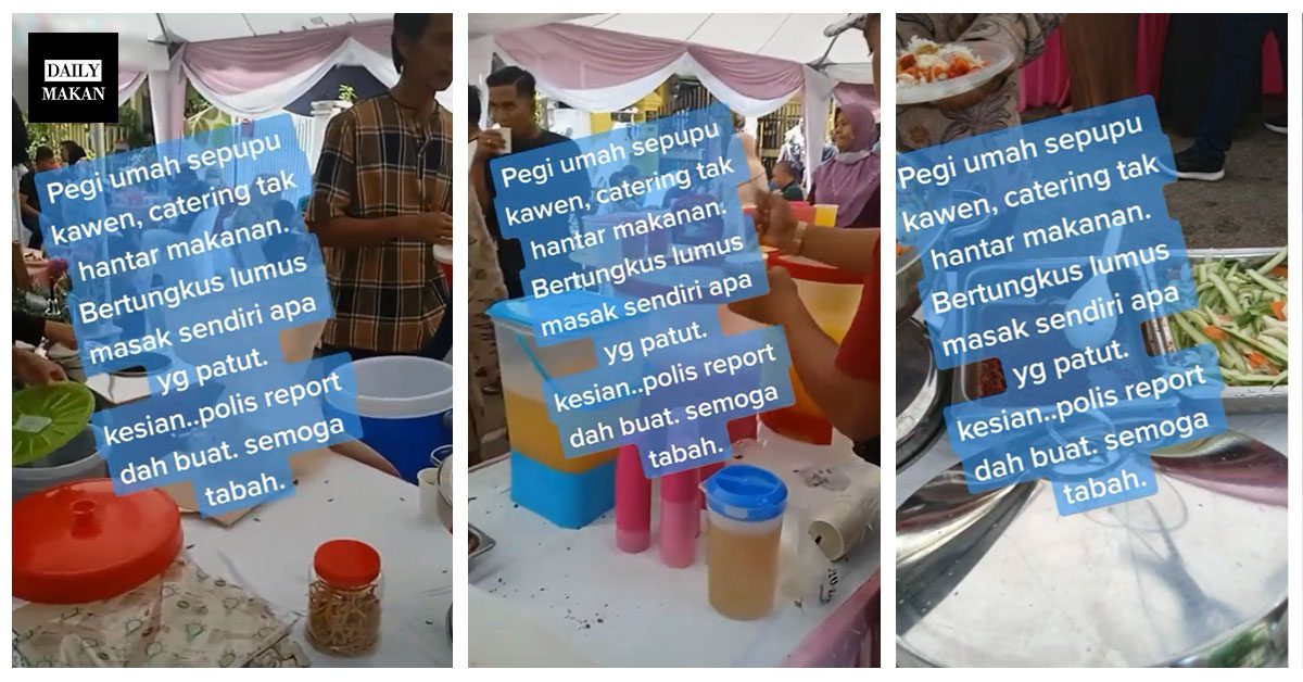 katering kahwin tak hantar makanan