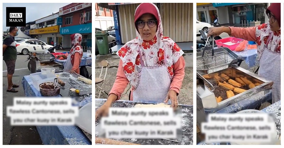 makcik Melayu jual cakoi