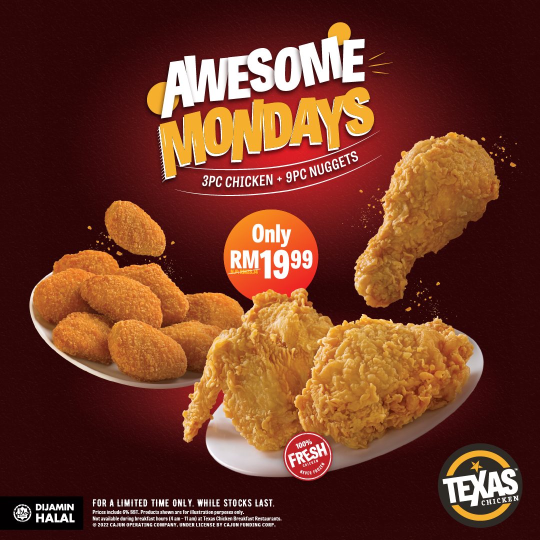 Promosi terkini texas chicken