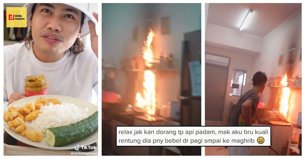 dapur terbakar