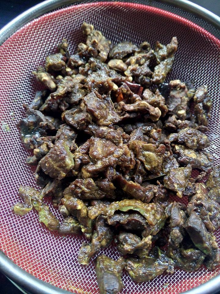 sambal paru bagi garing