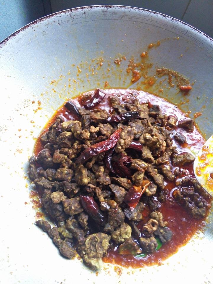 sambal paru bagi garing