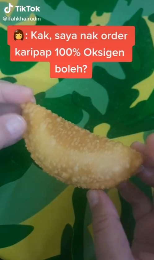 karipap 100 peratus oksigen