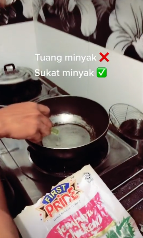 sukat minyak masak