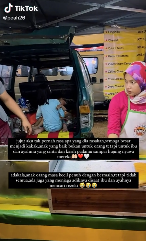 jaga adik saat ibu bapa kerja