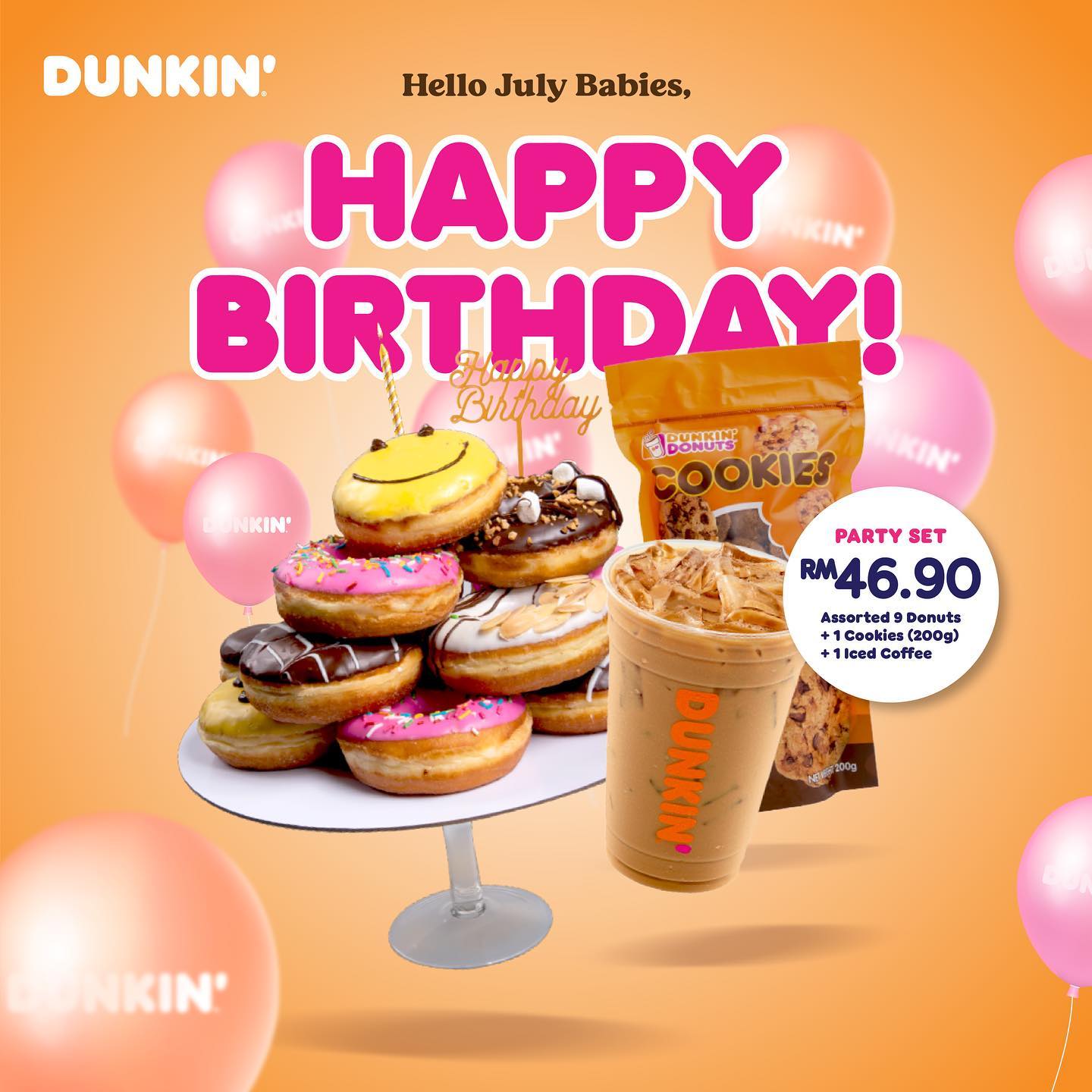 promosi Dunkin' Donuts Julai