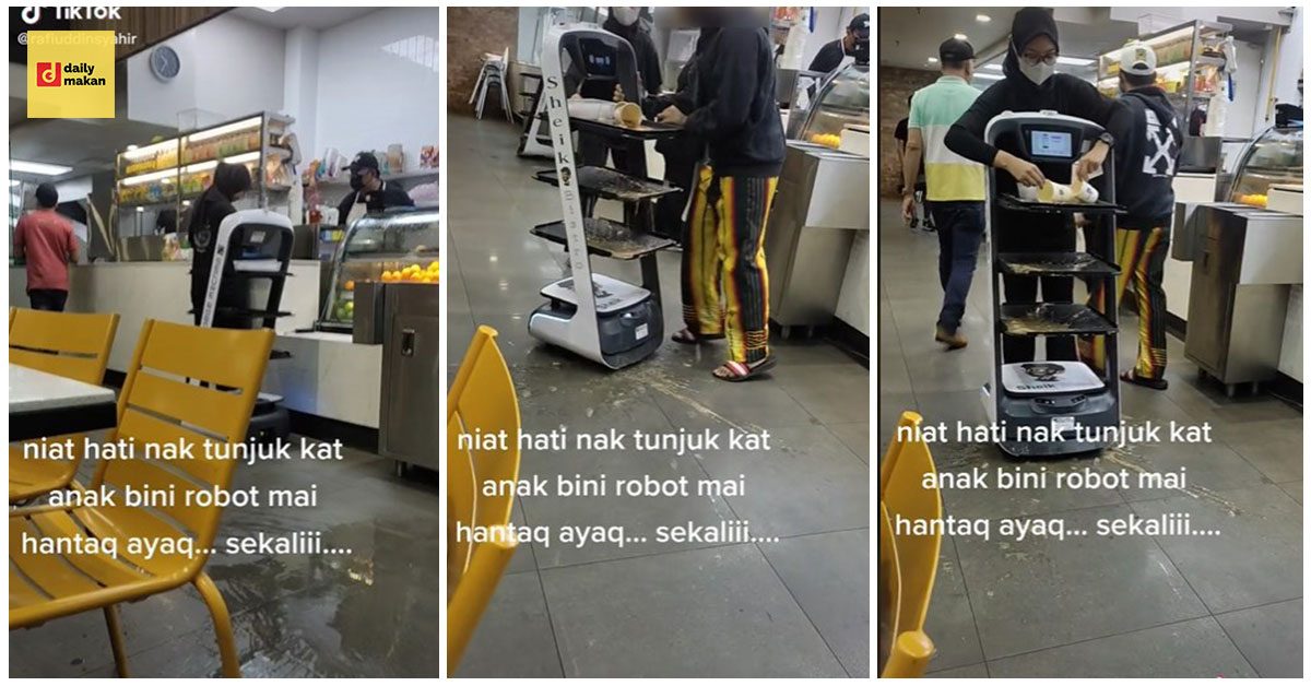 robot hantar makanan tak kesampaian