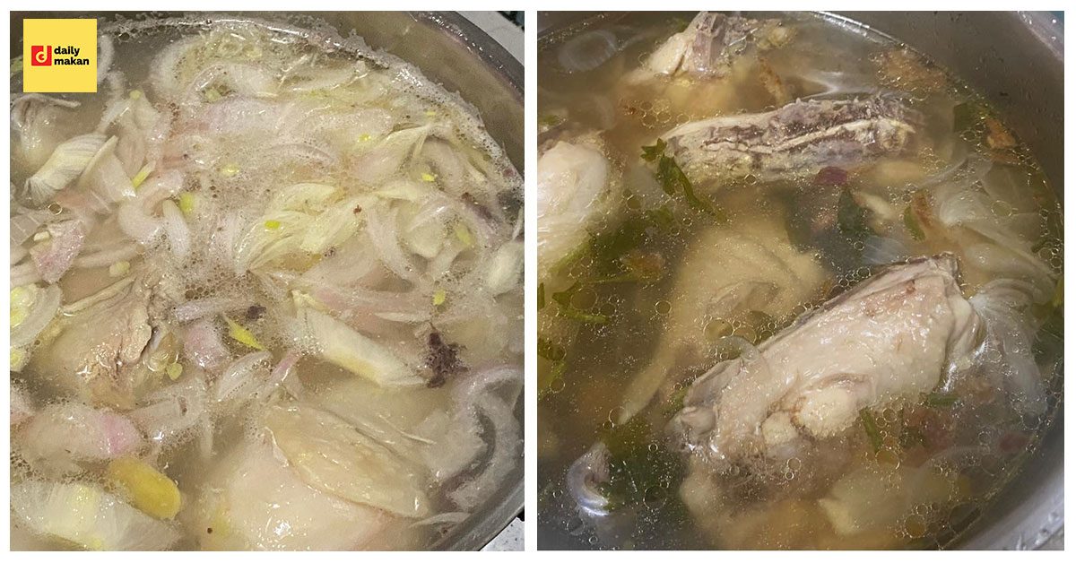 Sup Ayam Versi Sihat