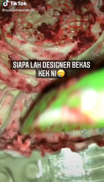 design bekas kek