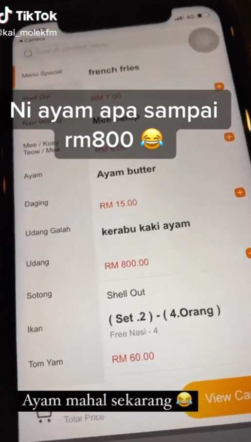 harga kerabu kaki ayam