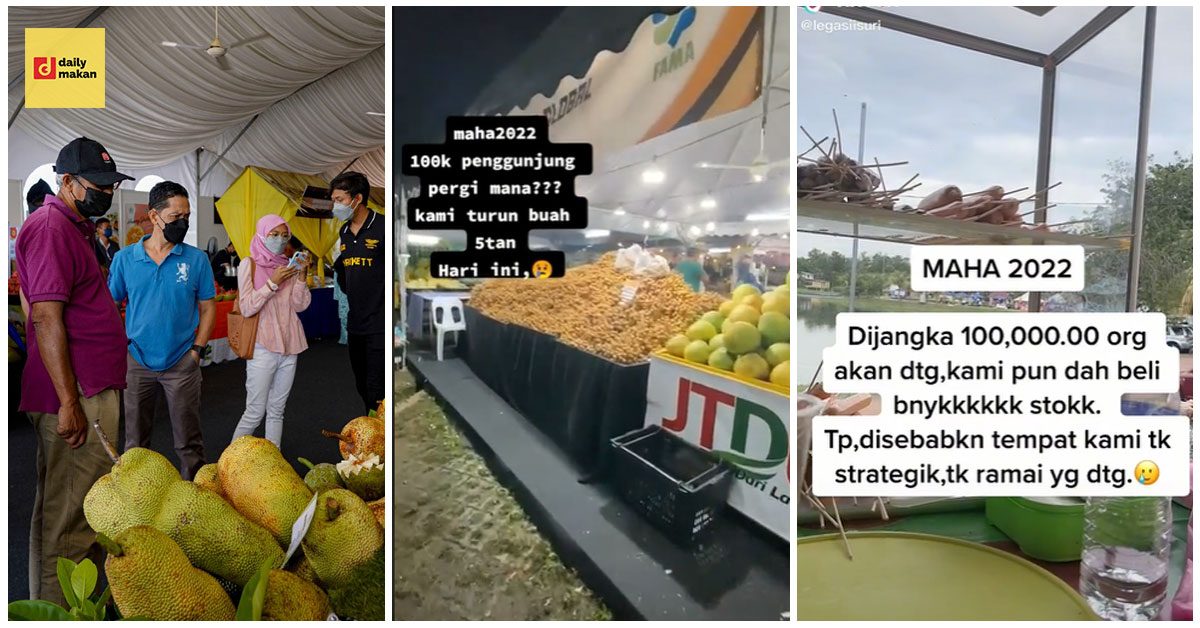 peniaga MAHA 2022 sedih jualan tak laku