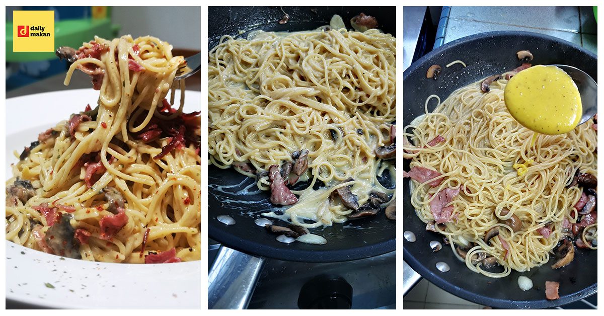 Pasta Carbonara Guna Sos 'Asli