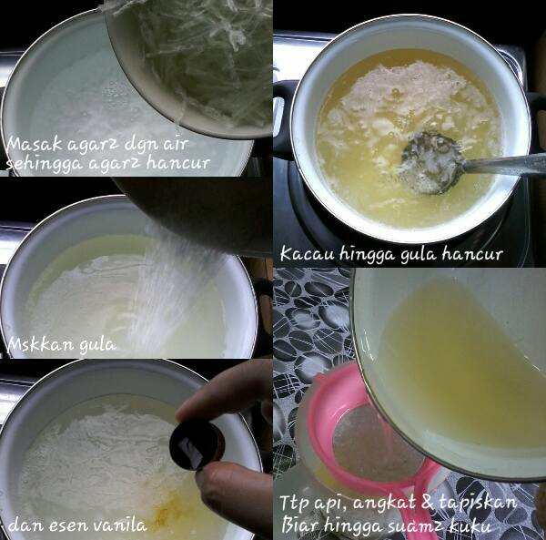 Puding Buih Tembikai Bersama Sos Kastad