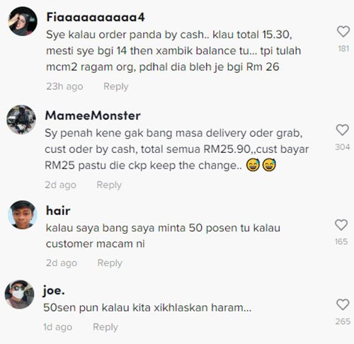 rider kesal pelanggan layan macam ni