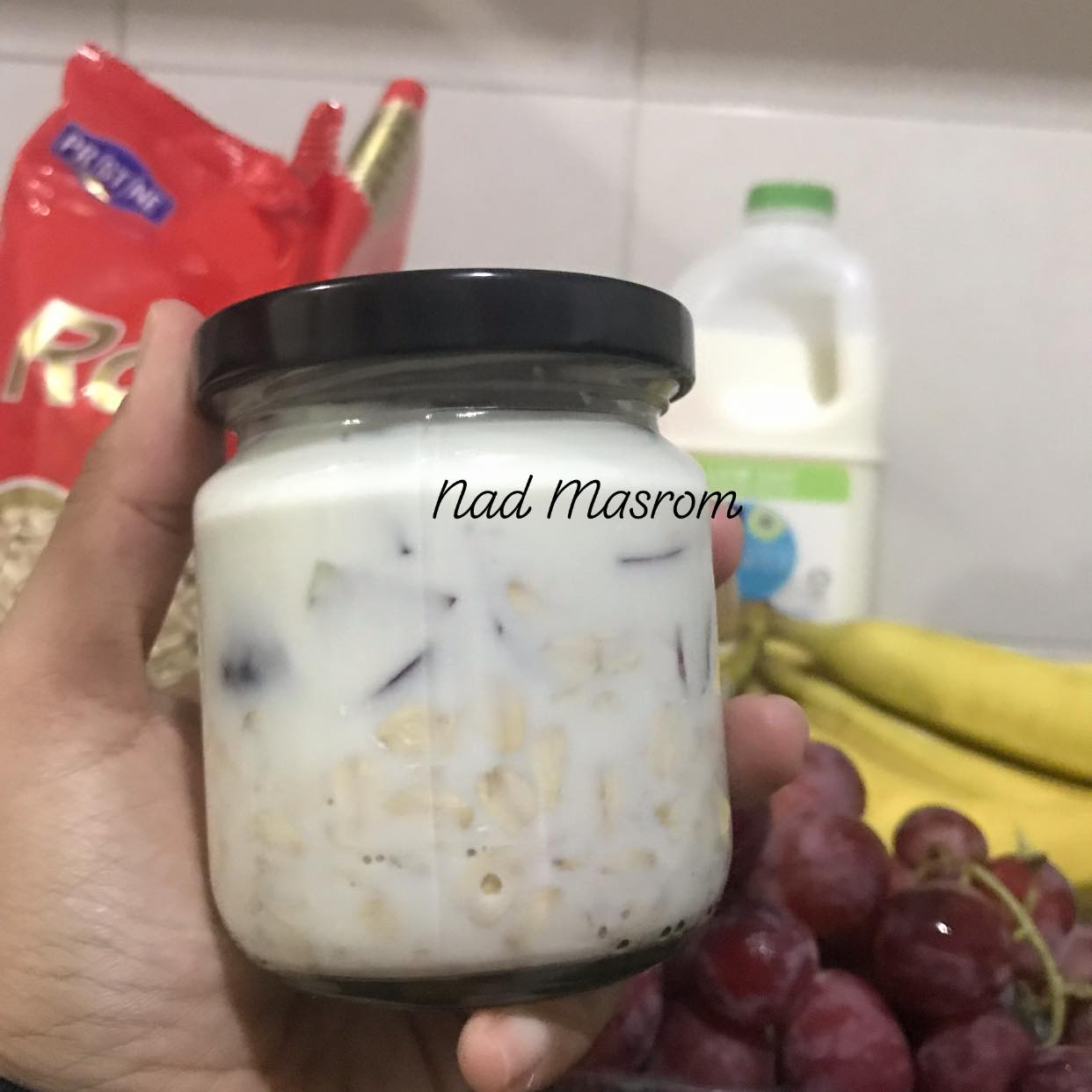 overnight oat supaya tak cepat muak