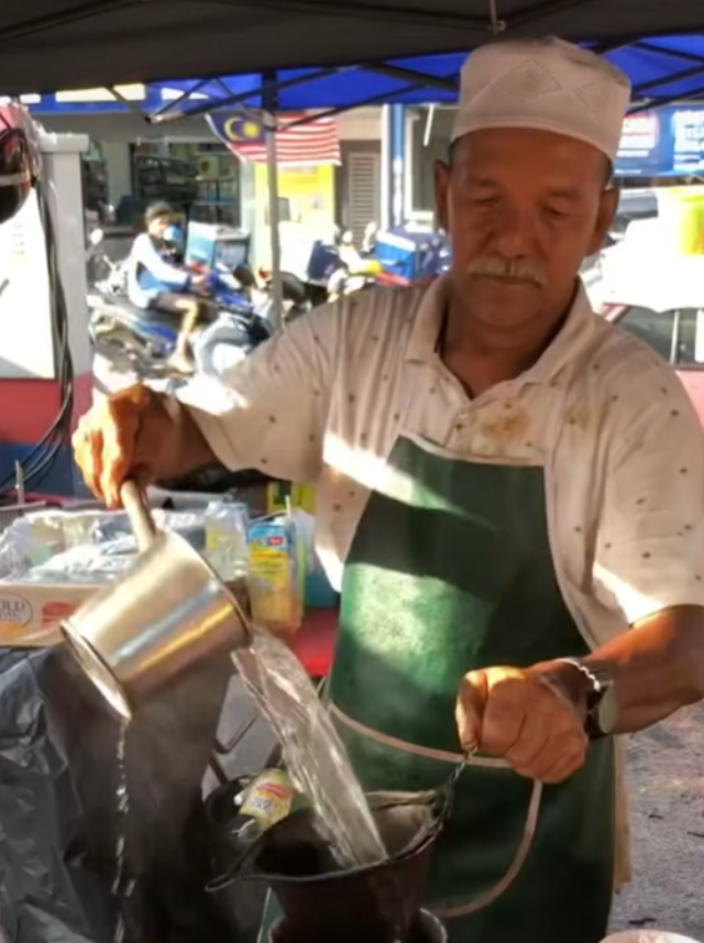 pakcik lejen jual air kopi murah jatuh sakit