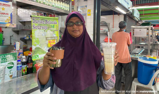 kempen pergi kedai bawa gelas sendiri