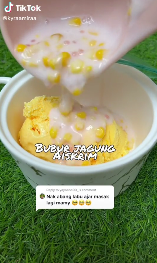 bubur jagung aiskrim