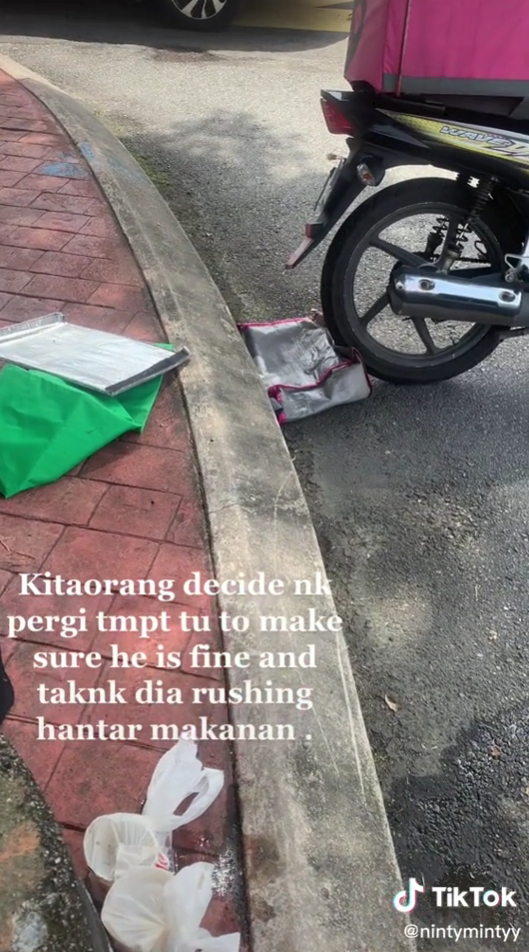 rider Foodpanda kemalangan