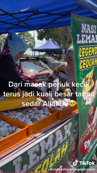 Berjaya Jual 100 Bungkus Nasi Lemak