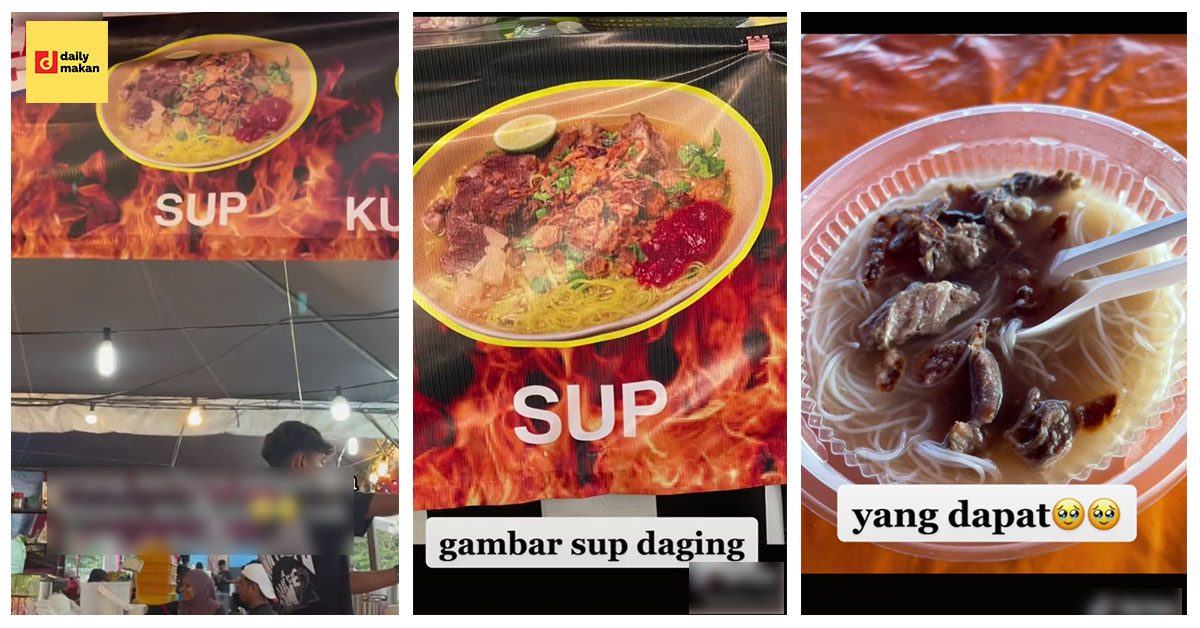 Makanan Di Kedai Jauh Beza Dari Gambar