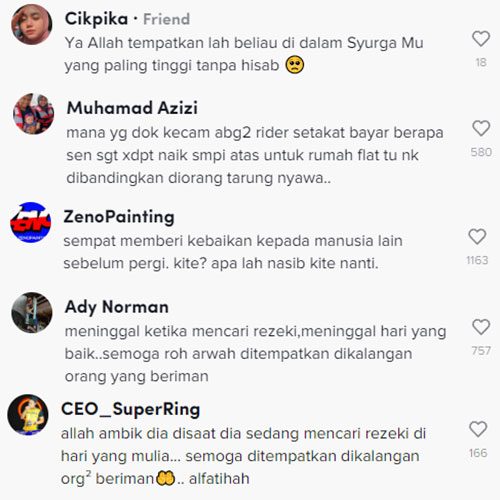 rider Foodpanda meninggal dilanggar