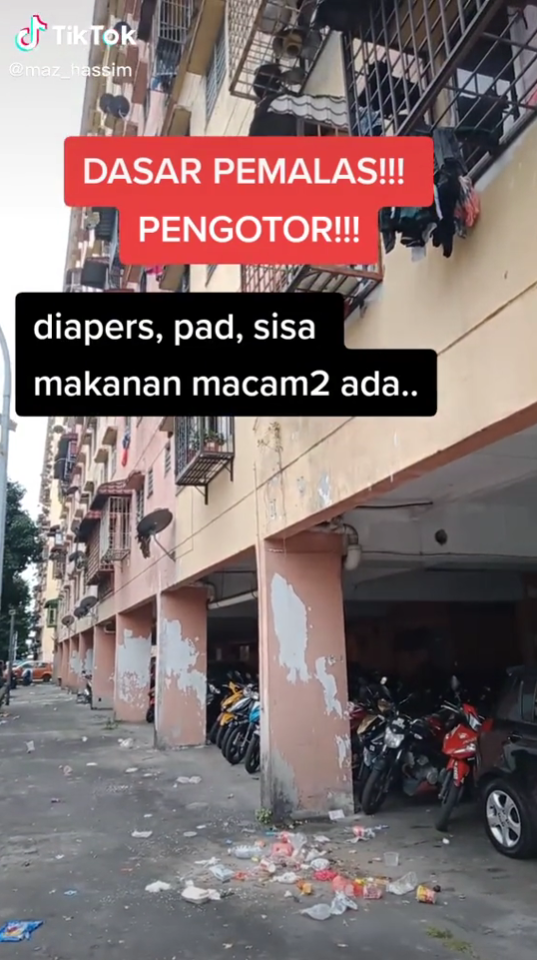 Penduduk Flat Selamba Campak Sampah