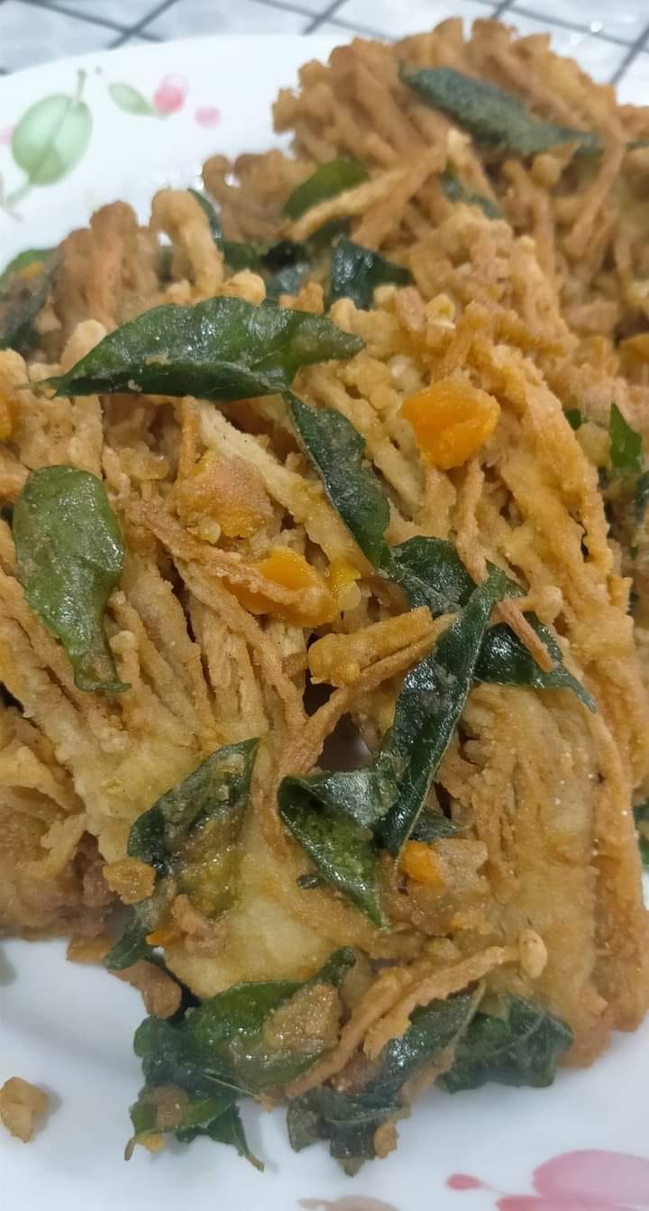 Cendawan-Enoki-Salted-Egg