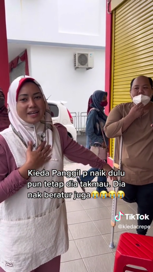 ketabahan pelanggan Kieda Crepe