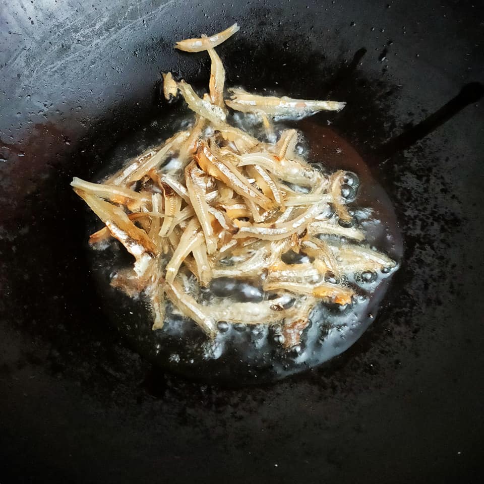 Kacang Buncis Belacan Ikan Bilis Bersama Telur