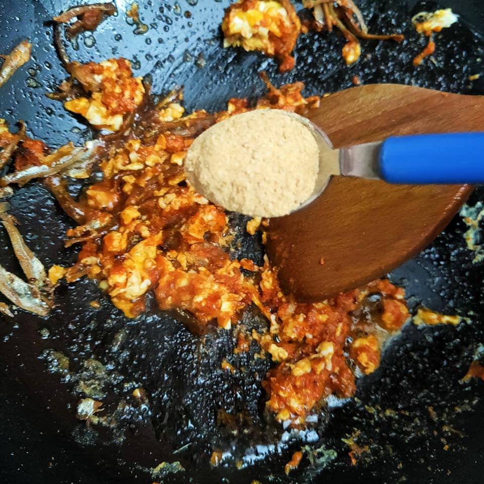 Kacang Buncis Belacan Ikan Bilis Bersama Telur