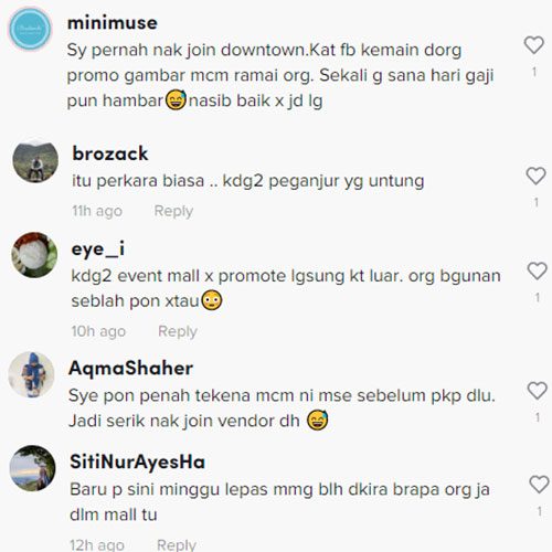 peniaga kesal pengunjung sedikit