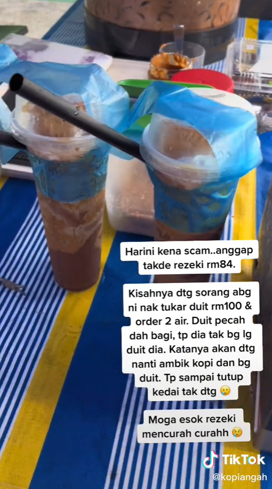 scam duit oleh pelanggan