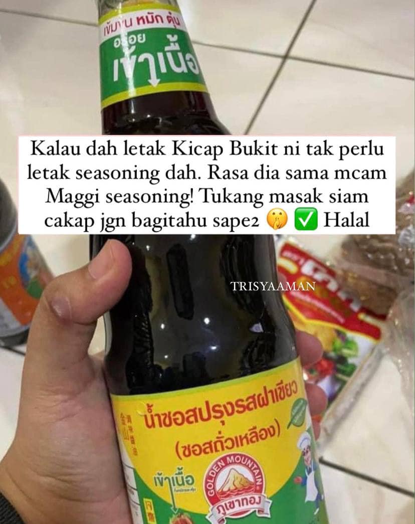 bahan penyedap kedai makan Thailand