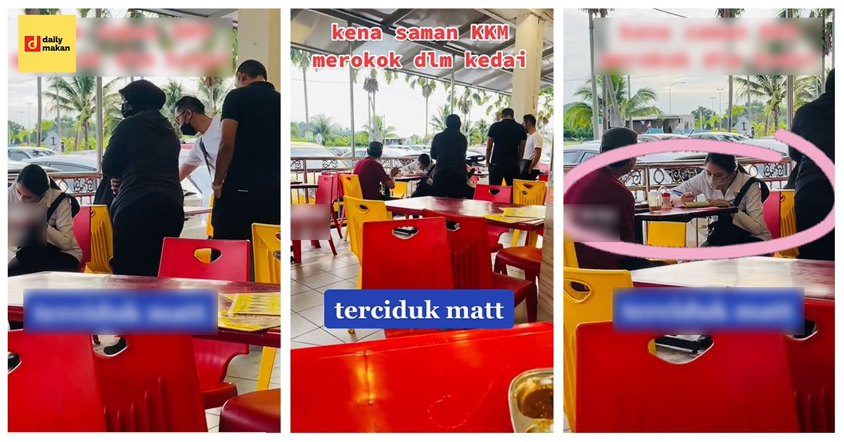 Hisap Rokok Di Kedai Makan