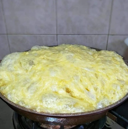 kerabu telur dadar ala Thai