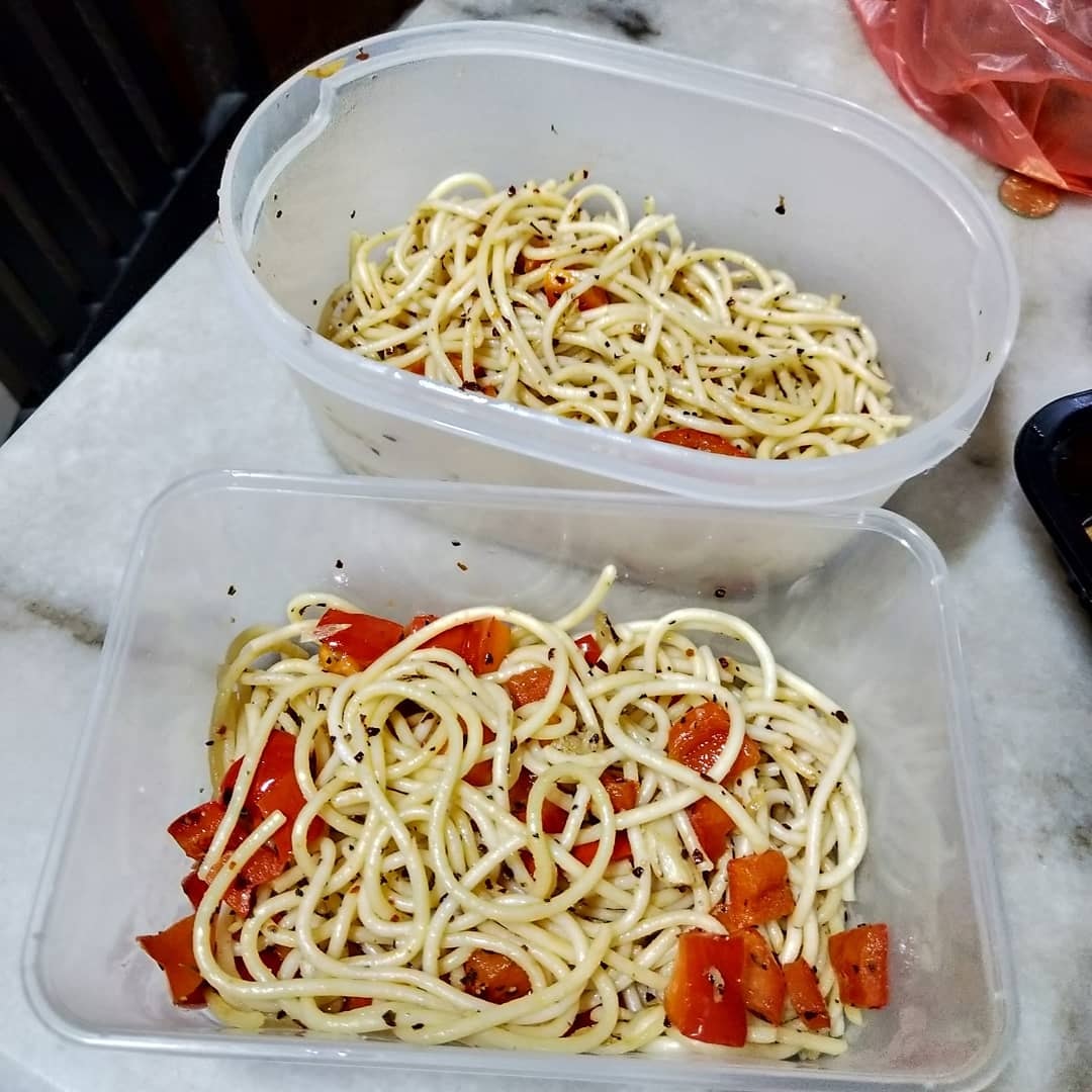 spaghetti aglio olio diet