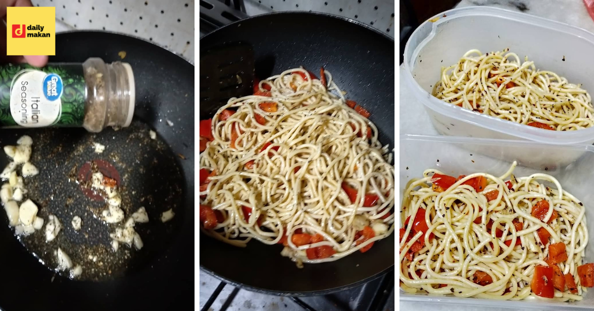 spaghetti aglio olio diet