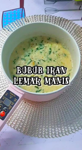 Resepi Bubur Ikan Lemak Manis