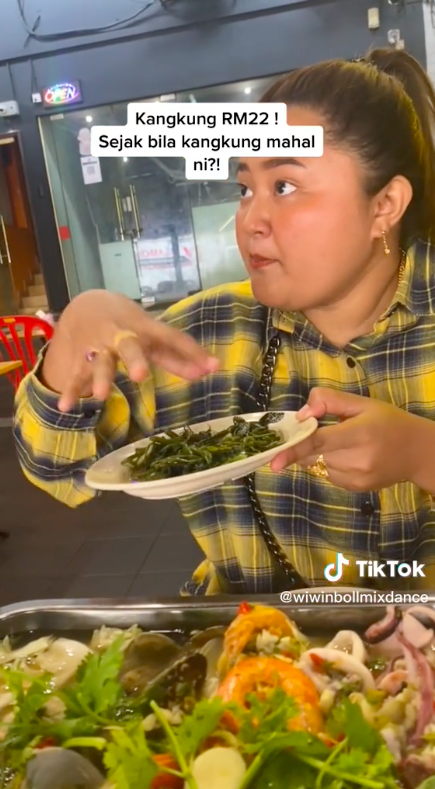 kangkung portion sikit